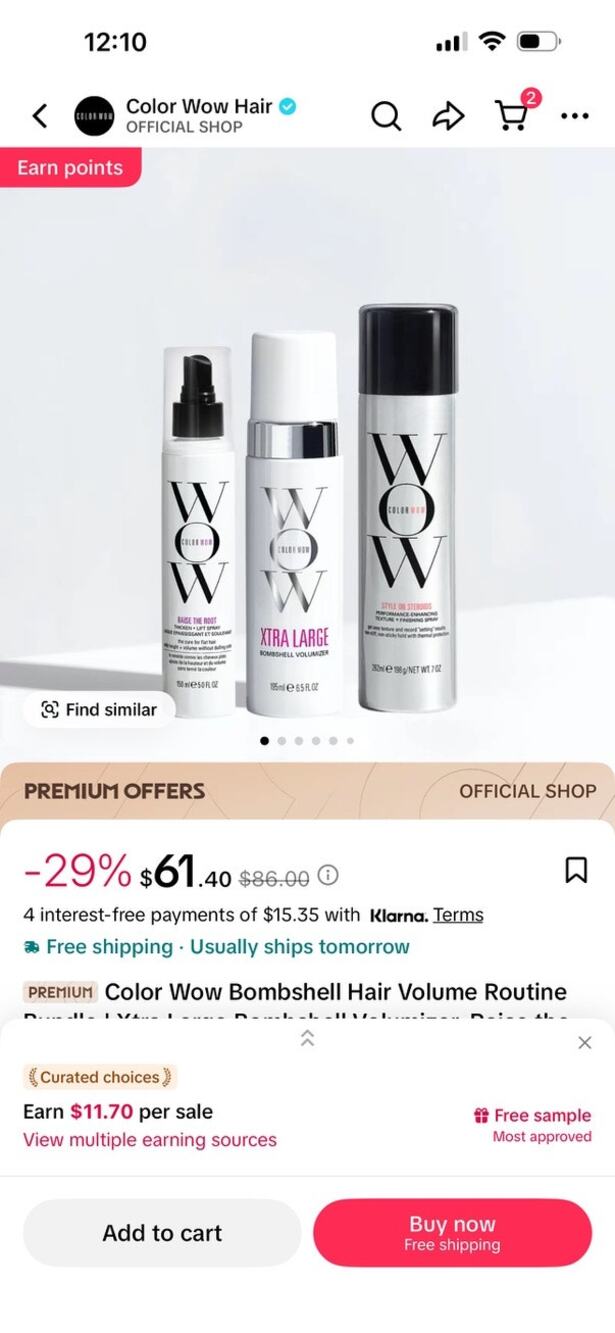 Color Wow Bombshell Hair Volume Routine 3 Piece Set Raise Root XL Bombshell
